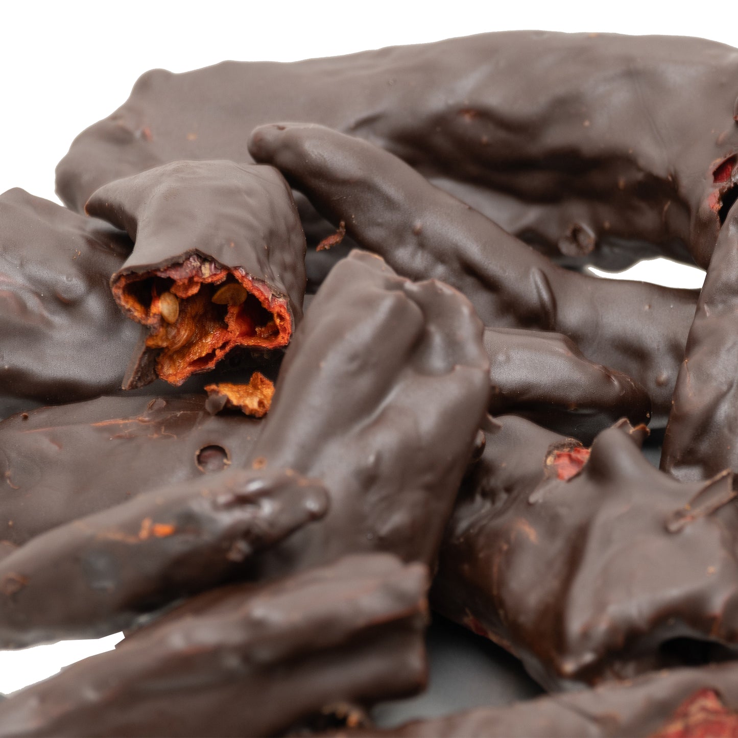 Peperoni cruschi Ricoperti di Cioccolato